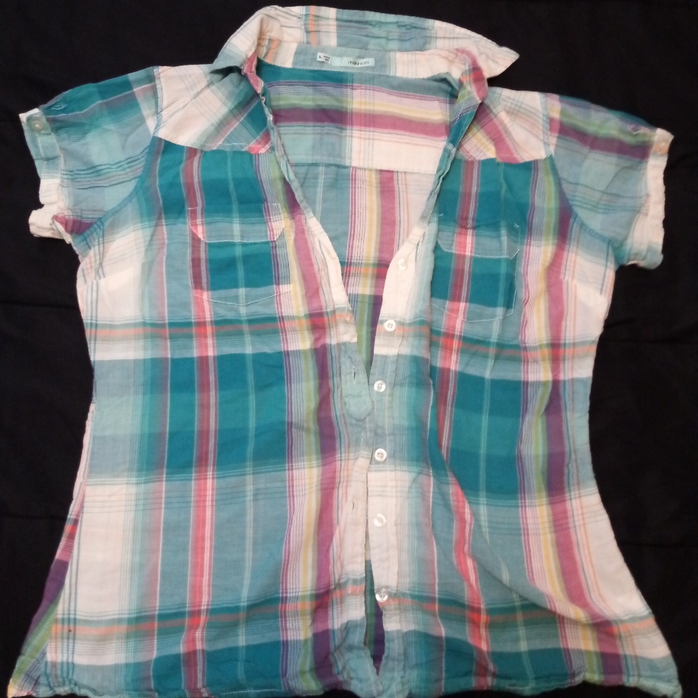 Maurices Lightweight Plaid Button Down